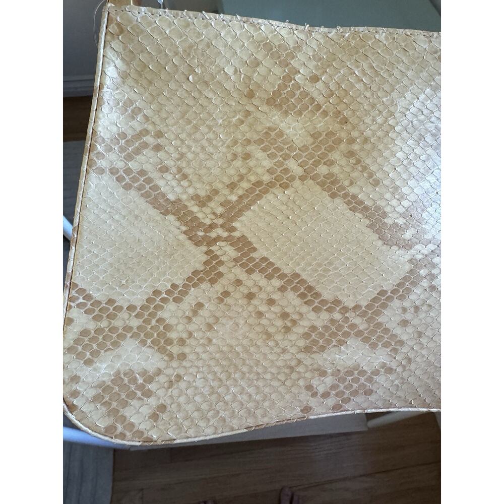 VTG Gold Python Stuart Weitzman Crossbody Box Pur… - image 11